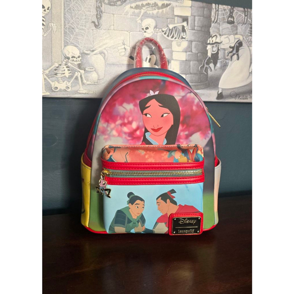 Loungefly Disney Mulan Princess Scenes Backpack - Picture 3 of 9